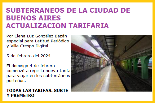 SUBTES TARIFAS